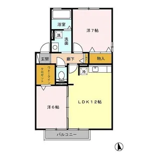 トゥール・ビヨン A【2階】の間取り