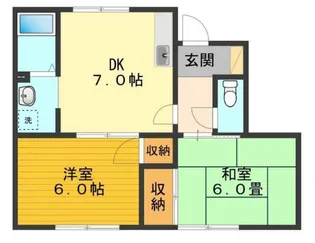 イーストヴィレッジきみや(イーストヴイレツジキミヤ)【1階】の間取り