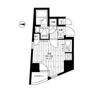 ステージファースト西新宿【8階】の間取り