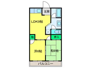 クレセントカシダII【3階】の間取り