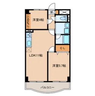 サンモール四季II【3階】の間取り