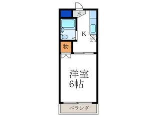 サンハイツシミズ【2階】の間取り