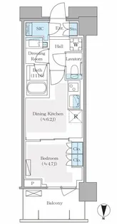 パークシティ中野ザタワー エアーズ【22階】の間取り