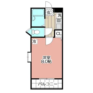 THE SQUARE ATAGO RESIDENCE【2階】の間取り