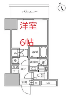 レジディア蒲田IV【7階】の間取り