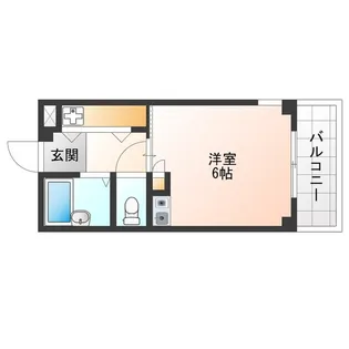 ルヴァン大開【3階】の間取り