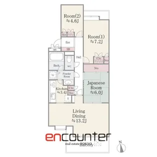 パーク・ハイム鷺沼一丁目【6階】の間取り