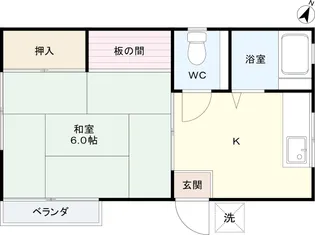 オヤマダハイツ【2階】の間取り
