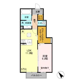 ボナール【1階】の間取り