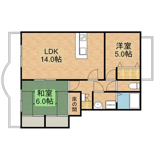 ウエストコート尾上【1階】の間取り