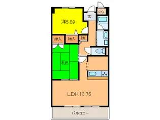 アリビオ【3階】の間取り