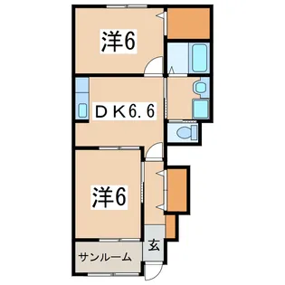 アタラクシア-II・A【1階】の間取り