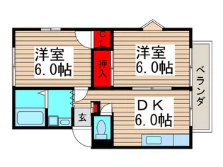 グラーツ西治【1階】の間取り