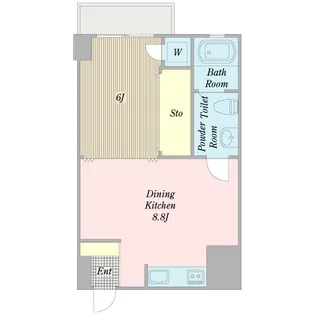 秀和麻布永坂レジデンス【6階】の間取り