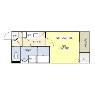 クイーンズコートII【2階】の間取り