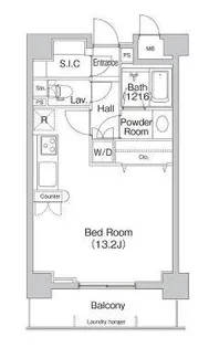 コンフォリア代々木上原【2階】の間取り