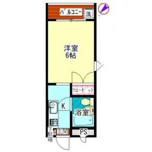 ドエルイソハタ【3階】の間取り