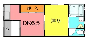 鍵田ハイツ【1階】の間取り