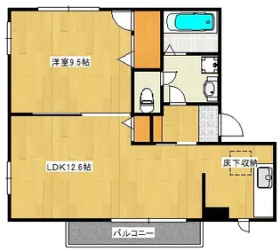 メゾン・フォンテーヌB【1階】の間取り