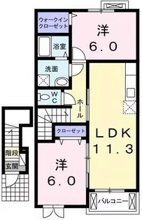 サニー安芸【2階】の間取り