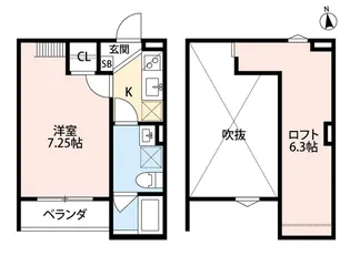 グランディール堺東【1階】の間取り