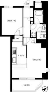 グランスイート文京小石川【5階】の間取り