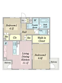 UF NAKAGAWA【1階】の間取り