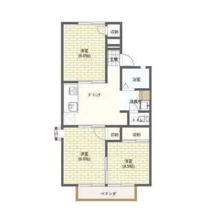 サンハイツ藤岡A【2階】の間取り