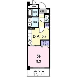 サンフォレスタ上道【2階】の間取り