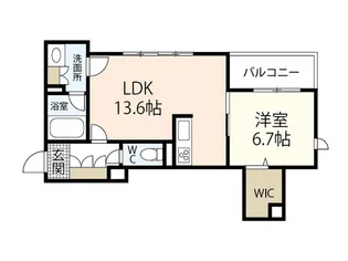 グリーンアーク雪風【2階】の間取り