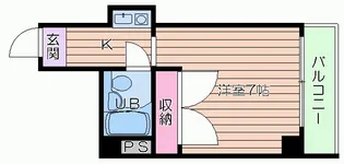 ユニオンハイツ【3階】の間取り