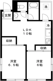 ハイツ方南【2階】の間取り