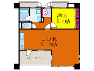 フォルテ摂津【8階】の間取り
