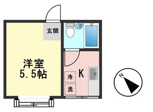 コーポリリック【1階】の間取り