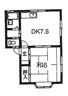 ラポールながとIII【1階】の間取り