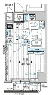 メインステージ若松河田【7階】の間取り