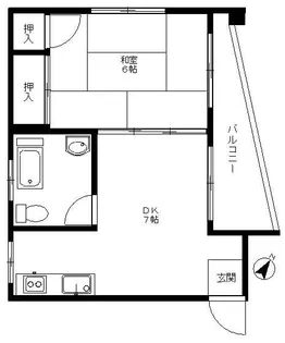 南波ビル【5階】の間取り