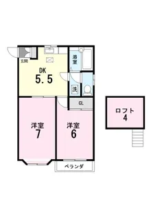 新河岸【2階】の間取り