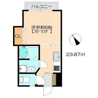 ラファールコートA棟【2階】の間取り