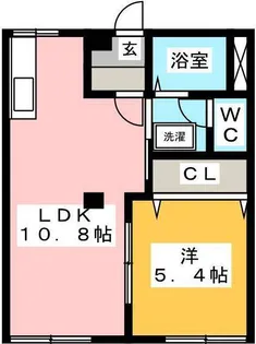 フレグランスHASAMA A【1階】の間取り