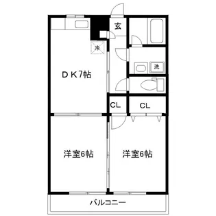 メゾン若林【2階】の間取り