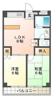 ベルハイツ恋ヶ窪【4階】の間取り