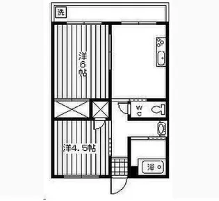 サニーコート(恒久)【4階】の間取り