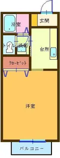 ソレイユA【2階】の間取り