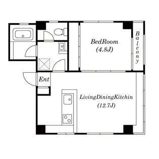 アプローズアザブ【4階】の間取り