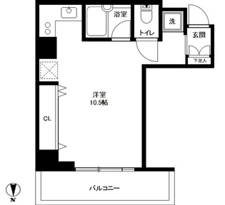 広尾ウエスト【10階】の間取り