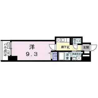 ウエストサイド中山道【11階】の間取り