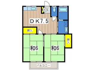 美幸荘【2階】の間取り