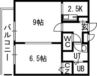 Lennon Terraza6 3【7階】の間取り