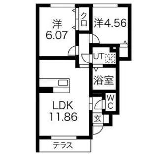 ロイヤルコート藤原京 A棟【1階】の間取り